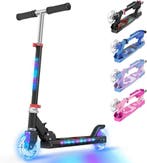 Kinderstep - LED Wielen - Verstelbaar - Vouwbaar - Zwart - T, Fietsen en Brommers, Steps, Verzenden, Nieuw