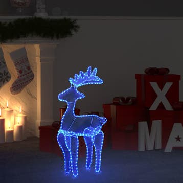 vidaXL Kerstversiering rendier met mesh 306 LEDs 60x24x89, Diversen, Verzenden, Nieuw