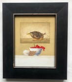Ruud Verkerk - Hommage aan Jan Mankes, ‘Jonge spreeuw’., Antiek en Kunst
