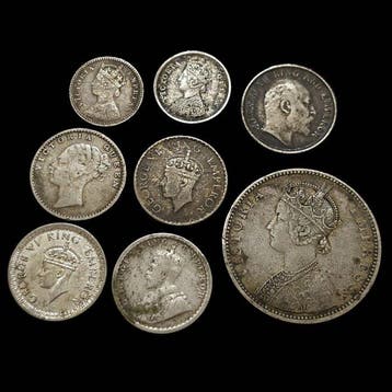 Brits India. Victoria-George VI. 1862-1947 (Lot of 17 coins), Postzegels en Munten