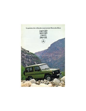 1981 MERCEDES BENZ G KLASSE BROCHURE FRANS