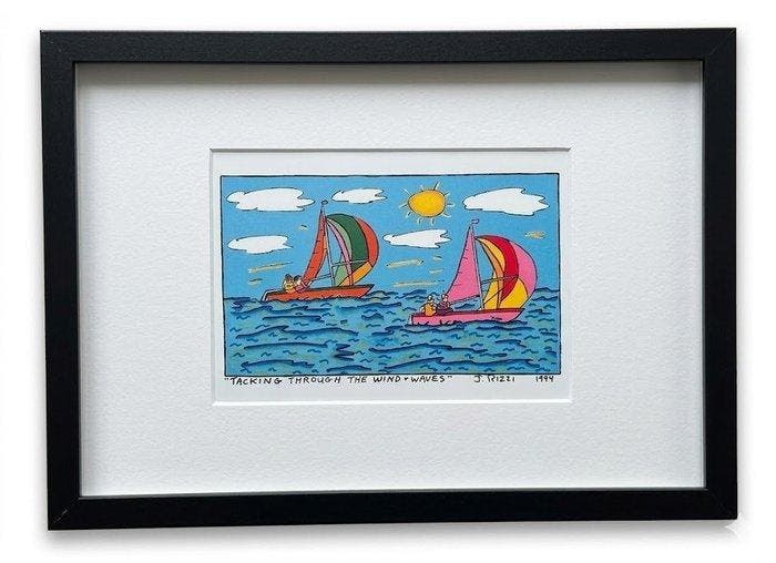 James Rizzi (1950-2011) - Tracking Through the Wind & Waves, Antiek en Kunst, Antiek | Overige Antiek