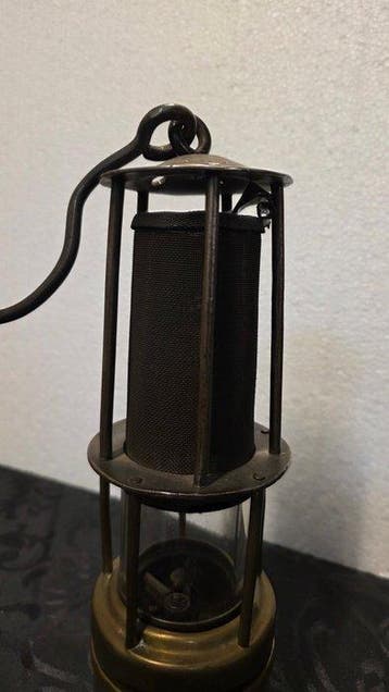 Lampe - Laiton, Métal - Lampe de mineur, Antiek en Kunst
