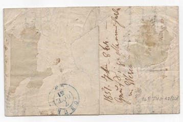 Zwitserland 1850 - Gestempelde brief met zwart federale