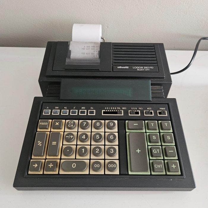 Mario Bellini - Olivetti, Logos 262 PD - Calculatrice -, Antiquités & Art, Art | Objets design