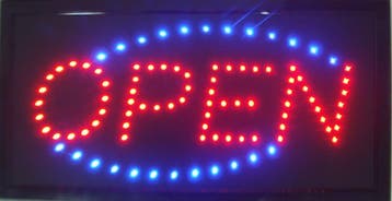 OPEN LED bord lamp verlichting lichtbak reclamebord #C2, Verzenden, Nieuw