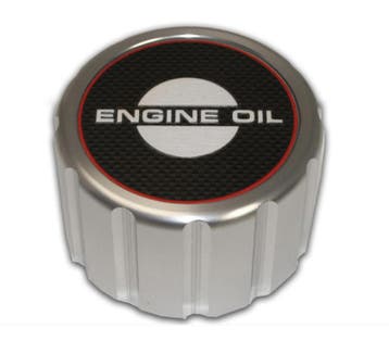 Valve Cover Oil Cap, Round, Push-in, Aluminum, Natural, Ford, Ophalen of Verzenden