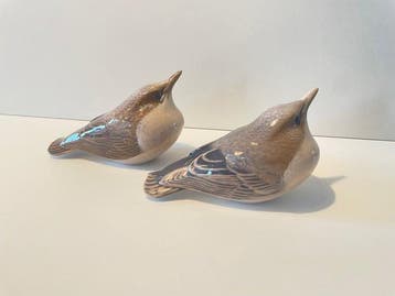 Royal Copenhagen - Figuur - Pair of birds (2) - Porselein