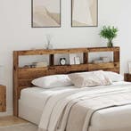 vidaXL Hoofdbord met plank Oud Hout 200 x 17 x 102 cm, Verzenden