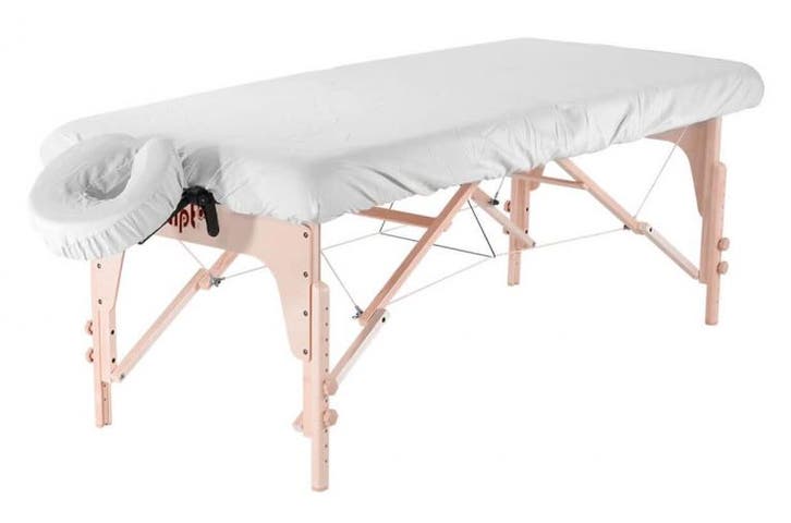 Hoeslaken Massagetafel - Wit - Circa 180 CM x 50 CM - Hoes -, Sport en Fitness, Massageproducten, Nieuw