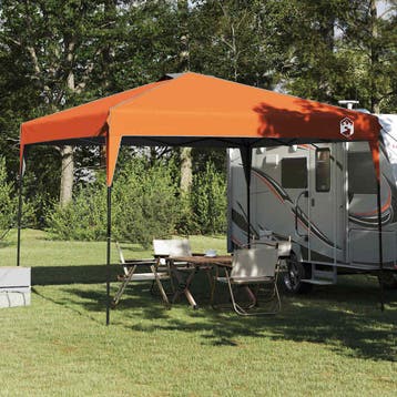 vidaXL Luifel Tent 290 x 290 x 251 cm Oranje Stof, Tuin en Terras, Verzenden, Nieuw