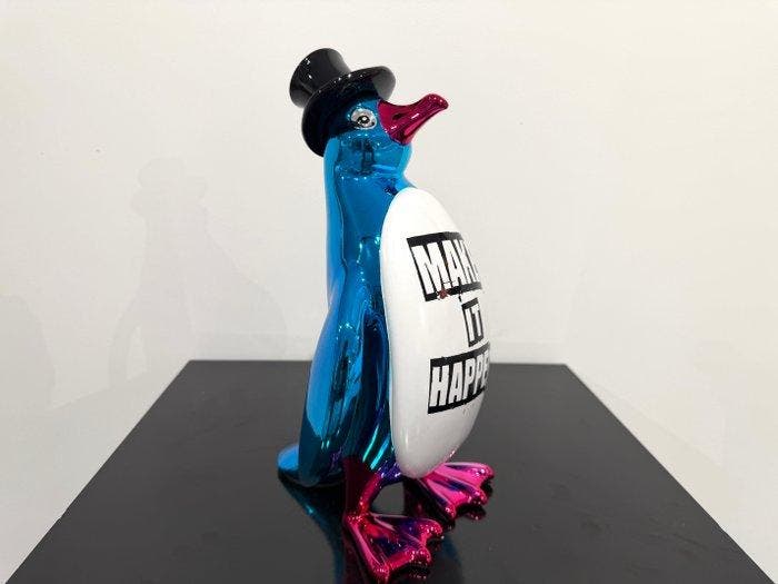 Van Apple - Penguin - Make It Happen, Antiquités & Art, Art | Objets design