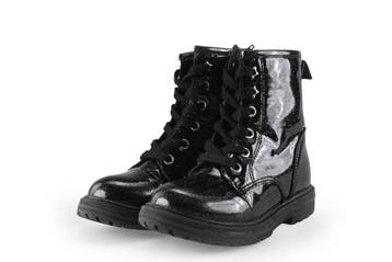 Nelson Veterboots Meisjes in maat 27 Zwart, Verzenden, Jongen of Meisje, Schoenen, Zo goed als nieuw
