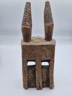 Figure rituelle africaine à cornes – Style Mossi – Bois, Antiquités & Art