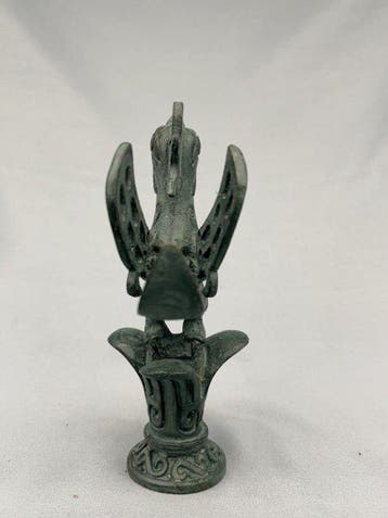 Antique-style bronze divine bird ornament - Beeldje -