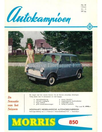 1960 AUTOKAMPIOEN MAGAZINE 20 NEDERLANDS, Ophalen of Verzenden