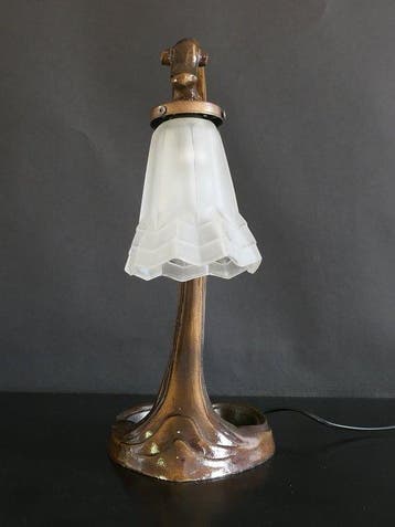 Degué - Tafellamp - Verre et Régule, Antiek en Kunst