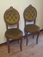 Fauteuil (2) - Hout, Fluweel