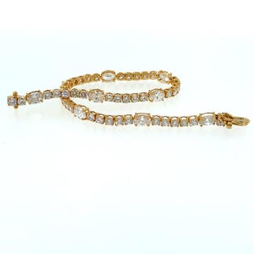 Armband - 14 karaat Geel goud - 6.36ct. tw. Diamant, Nieuw