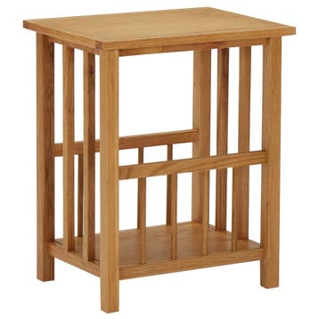 vidaXL Bijzettafel 45x35x55 cm massief eikenhout, Huis en Inrichting, Tafels | Bijzettafels, Verzenden, Nieuw