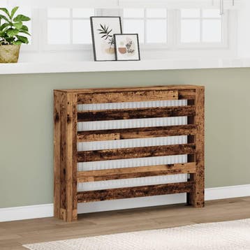 vidaXL Radiator Cover Oud hout 104 x 20 x 82 cm Bewerkt hout, Verzenden