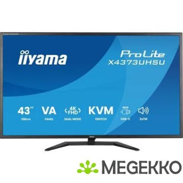 Iiyama Prolite X4373UHSU-B2 43  Ultra HD VA Monitor, Verzenden