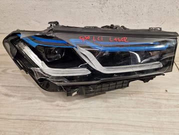 Rechter koplamp BMW 5 G30 M5 F90 LCI Lift Laser Shadow Line, Verzenden, Gebruikt