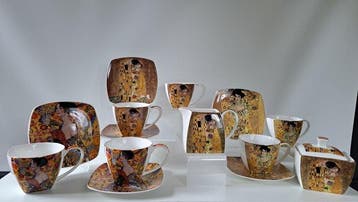 Fusaichi Pegasus - Gustav Klimt - Koffie- en theeservies