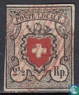 Zwitserland - Posthoorn en wapenschild - 1850, Verzenden