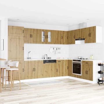 vidaXL Keuken Kast Kalmar Artisan Eiken 80 x 46 x 81,5 cm, Huis en Inrichting, Verzenden, Nieuw
