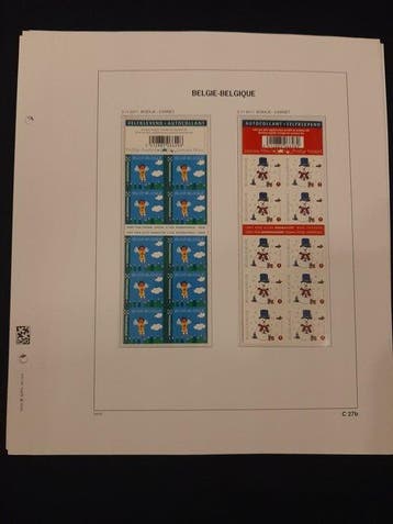 Belgique 2011/2012 - les carnets de timbres selon les