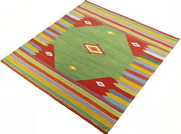 Handgeweven designer Kelim - Verzamelaarsstuk - Kelim - 102, Nieuw
