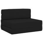 vidaXL Opvouwbare Sofa Bed Matras Zwart 100 x 80 x 60 cm, Verzenden, Nieuw