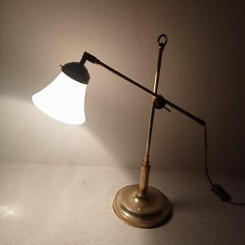 Lampe de bureau - Opaline - Lampe suspendue Art Déco