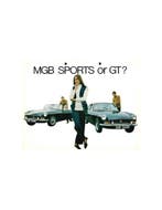 1970 MG MGB GT BROCHURE ENGELS