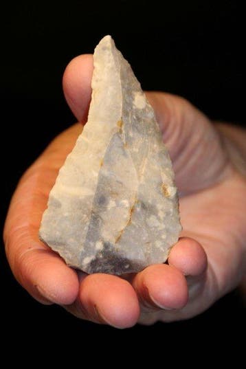 Paléolithique Silex Pointes - 83 mm (Sans prix de réserve)