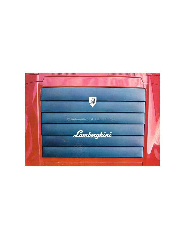 1969 LAMBORGHINI MIURA ISLERO ESPADA BROCHURE ITALIAANS, Livres, Autos | Brochures & Magazines, Enlèvement ou Envoi