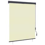 vidaXL Rolgordijn voor buiten 140x250 cm crème, Verzenden