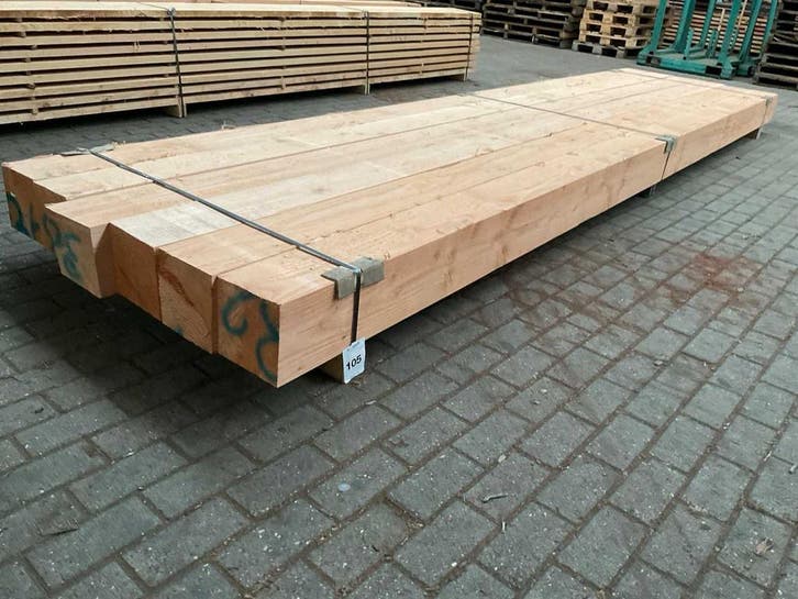 Online veiling - Douglas balken 200x200 mm (6x), Zakelijke goederen, Machines en Bouw | Houtbewerking, Ophalen