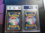 Pokémon - 2 Graded card - Magneton, Charizard & Braixen, Hobby en Vrije tijd, Nieuw
