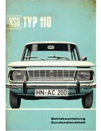 1965 NSU TYP 110 INSTRUCTIEBOEKJE DUITS, Ophalen of Verzenden