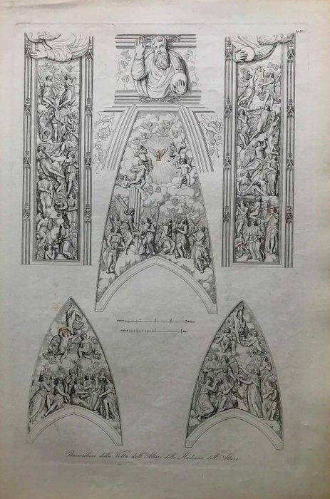 Giuseppe Brentano (XVIII) - Architettura del Duomo di Milano, Antiek en Kunst, Antiek | Overige Antiek