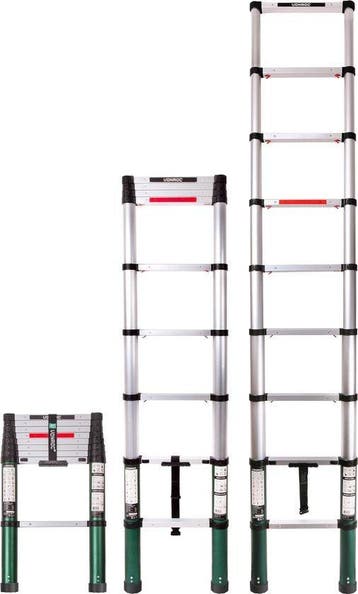 2dekans | VONROC Professionele Telescopische Ladder – 2.6m –, Ophalen of Verzenden, Nieuw