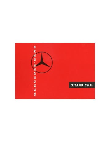 1959 MERCEDES BENZ 190 SL BROCHURE DUITS, Nieuw