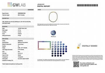 Zonder minimumprijs - Armband - 14 karaat Geel goud -