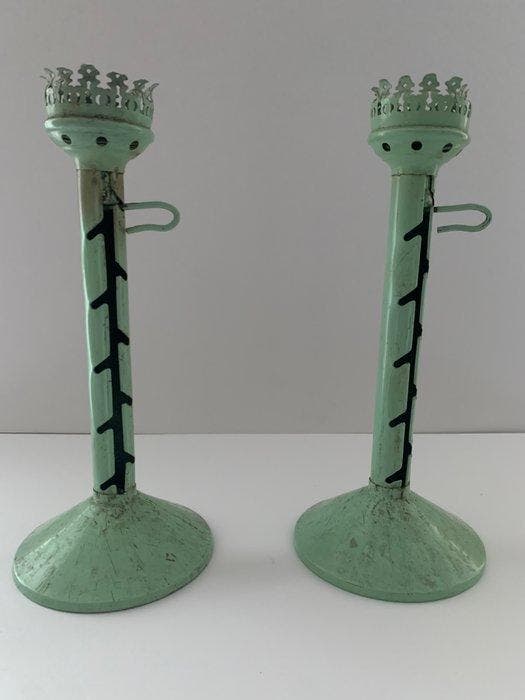 Ruppelwerk, Ruppel - Kandelaar (2) - Metaal, Antiek en Kunst, Antiek | Meubels | Stoelen en Sofa's