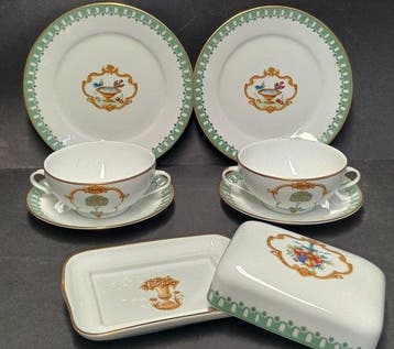 Porcelaine de Paris - Service de table (30) - Porcelaine