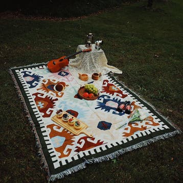 130 bij 180cm Modern Vintage Stoffen Picknickkleed Kleed voo, Verzenden, Nieuw