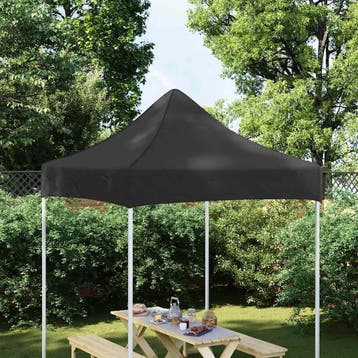 vidaXL Partytentdak 270 g/m² 2x2 m zwart, Tuin en Terras, Partytenten, Verzenden, Nieuw