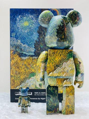 Medicom toy - BE@RBRICK 400% & 100% Vincent van Gogh Country